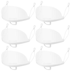 Kichvoe Clear Mouths Masks: 20pcs Anti Fog See Through Transparent Plastic Masks Spit Reusable Nose Mouth Cover for Restaurants, Nail Salons, Beauty salons, Barber Shops (Individually Packaged)