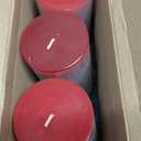 3 Packs 2.8x6 Inch Red Pillar Candles, Unscented Dripless Long Burning Colored Cylinder Candles for Home, Wedding, Party, Dinner Table Emergency Power Outage