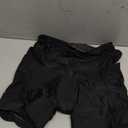 Women's Bike Shorts 4D Padded Cycling Shorts Crossover Waist Biking Shorts with Pockets Bicycle Riding, Black, S