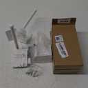 4 Pack Stainless Steel Hat Organizer for Baseball Caps, Baseball Cap Organizer, Strong Adhesive/Wall Drilled Hat Rack for Wall/Hat Hooks, Hat Hanger for Door,Bedroom,Closet(White)