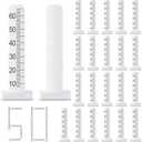 CroBlissful 50 Pcs Self Leveling Pins 2.36 Inches (60 Mm) Level Stick Pegs for Tile Stone​ Ceramic and Floor Concrete Tools