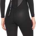 O'Neill Women's Reactor-2 3:2mm Back Zip Full Wetsuit, Lightweight Warmth and Flexibility for All Water Activities, Black/Black, 8