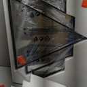 Black Triangle Decor Mirror,24x32Inch Farmhouse Wall Mirror,Modern Wall Mounted Mirrors,Metal Framed Vintage Ornate Art Mirror for Living Room Bedroom Fireplace Hallway