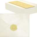 50 PCS Pearl Ivory A7 Envelopes with Stickers, Shimmering 5x7 Envelopes for Invitations, Great for Wedding Invitation Cards, Birthday RSVP, Graduation, Baby Shower 5.25 x 7.25 inches