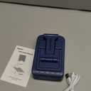 Gifts for Men Women, Bluetooth Speaker Phone Stand with Charging Function 360 Rotable Adjustable Cell Phone Holder HD Surround Sound for Desk Fits All Phones,Tablet (Blue)