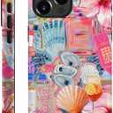 case for iPhone 14 Pro Max,Anti-Scratch Frosted Case Cover,Collage Aesthetic Seashell