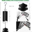 Feng Shui Wind Chimes with Auspicious Clouds,30 inch Copper Vein Wind Chimes for Outside Deep Tone,Deep Resonance Serenity Bell,Sympathy Gifts.