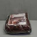 U-NICE HOME Velvet Sofa Cover Stretch Couch Covers for 3 Cushion Furniture Protector Sofa Slipcover (Large, Chocolate)