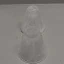 4 Pack Ceiling Fan Light Covers, Transitional Style Replacement Bell Shaped Glass Shade Ceiling Fan Replacement Globes (Alabaster, 4-3/4'')