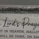 Comurdyo The Lords Prayer Our Father Sign Wall Decor 40"X15" Bible Verse Quotes Christian Scripture Large Catholic Inspirational Wooden Framed Wall Hanging Art (Black)