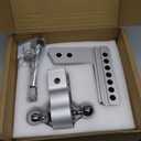 Drop Hitch 2.5 Inch Receiver, Vullteeon 6 Inch Adjustable Trailer Hitch Ball Mount, 18,500 LBS GTW, (2" & 2-5/16") Chrome Plated Steels Balls, Class 5 Aluminum Tow Hitches, 2 Anti-Theft Pins Locks