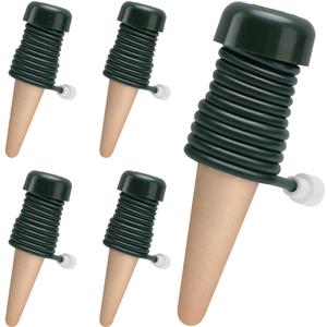 BYDOLL Plant Self-Watering Stakes Automatic Plant Dripper Watering Spikes for Indoor Outdoor Bonsai,Insert Devices for Vacation Garden use,Drip Irrigation System 5 Pack