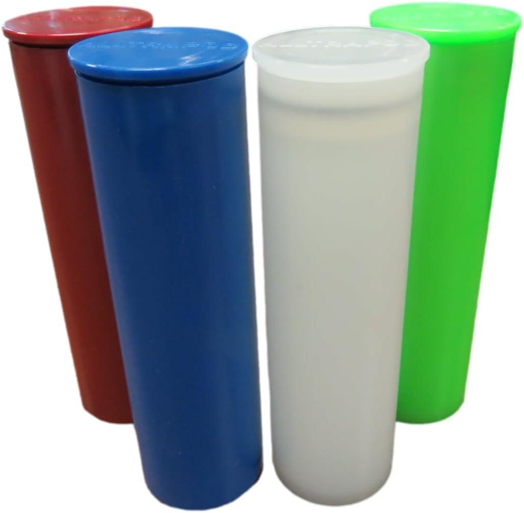 Large Capacity, Fully Smell Proof, Water Proof Containers - Blue Bundle of 4 (Green, Blue, Red, White)