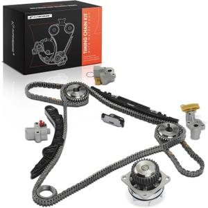 A-Premium Engine Timing Chain Kit W/Water Pump & Sprocket & Tensioner & Guide Compatible with Nissan & Infiniti Cars - Murano 2003-2007, Maxima 2002-2003, 350Z/G35 2003-2007, M35, FX35, I35-3.5L