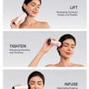 INIA 3-in-1 Skin Tightening Device True Beauty Glow Facial Massager Red Light Therapy for Face and Neck