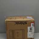 Shinic Electric Fireplace Heaters for Indoor Use,1500W Space Heater with Crackling Sound & 3D Realistic Flame, Safety Protection, Mini Portable Fireplace Heater for Home Christmas Decoration, Walnut