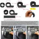 Universal Bull Bar Clamp Mounting Kit-2PCS Heavy Duty LED Light Bar Brackets for 1.38"/1.5"/1.6"/1.97" Tubes, Fits Roof Roll Cage, Bumper, Off-Road Driving Lights