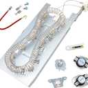 Dryer Heating Element Assembly for Whirlpool Duet Dryer WED8000DW4 YWED5100HW1 WED8300SW2 WED7500GW0 YGEW9200LW2 YGEW9868KL2 7EWED5550YW0