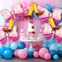 12pcs Boots or Bows Gender Reveal Decorations Cowgirl Boots Balloons Pink Bows Balloons Western Themed Party Decorations for Baby Shower Birthday Rodeo Bachelorette Party Supplies