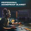 2 PCS Large Sound Dampening Blanket,96" x 80" Sound Absorbing Studio,Noise Cancelling Studio Acoustic Blanket/Light Blocker/Moving Curtain, 2 PACK