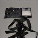 Tenare 7 Pack 4×2.8×4.5 Inch Mini Clear Plastic Gift Bags with Handles Valentines Extra Small Transparent Party Favor Bags Bulk with Ribbon Tissue Paper for Wedding Party Supplies(Black)