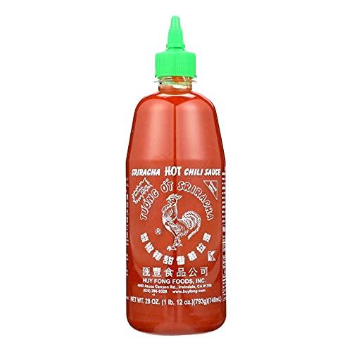 10 PCS Huy Fong Hot Chili Sauce - Sriracha - Case of 10-28 oz, BB Date: Jul 2026