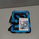 for iPad (A16) 11th/10th Generation 11/10.9 Inch 2025/2022 iPad Case 10th Generation with Pencil Holder, Heavy Duty Shockproof Cover for i Pad 11th/10th Gen, Black Blue