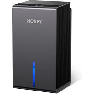 MORFY Dehumidifier, Small Dehumidifier for Bedroom Bathroom RV with Auto Shut Off, Compact Quiet Dehumidifiers for Room Home Closet Laundry Room (60OZ, Gray blue)