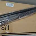 YNL Tension Curtain Rod No Drilling, 41-122 Inch Long Heavy Duty Shower Curtain Rod, One-Click Adjustable Tension Rods for Bathroom/Patio/Window, Outdoor Rods, Renter Friendly, Non-Slip, Black