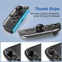 HEYSTOP Switch 2 Case for Nintendo Switch 2 Accessories(2025), Protective Case with Screen Protector, Switch 2 Transparent Cover with Protective Film and Grip Cover,AntiScratch and Shock Absorption