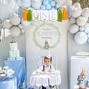 Peter Rabbit One High Chair Banner - Peter Rabbit Themed First Birthday Decoration HighChair Banner,Easrer Themed 1st Bithday Decor Banner (rabbit tassel banner)