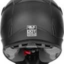 GLX GX23 Dirt Bike/Motocross Helmet - Matte Black, Medium - DOT Approved (Black)