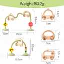 Baby High Chair Toys Suction Cup Toys for Babies 6-12 Months Montessori Sorting Toys (Olive)