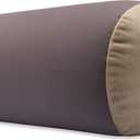 Microbead Bolster Neck Roll Pillow, Gently On Body, Head, Neck & Shoulders No Pain Rest, Relax Sleep - Silky Feel Prevent Wrinkles & Hair Breakage - Lightweight Cylinder Tube, 14" x 8", Pink