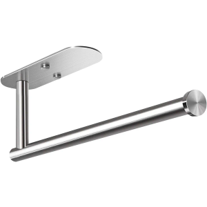 VAEHOLD Adhesive Paper Towel Holder Under Cabinet Mount, Wall Mounted Paper Towel Roll Holder for Kitchen Paper Towel, Stainless Steel, Silvery