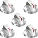 DG94-03500A/Z for Samsung Gas Stove Knob Replacement, DG94-03500U DG94-03500A DG94-04396A Range Oven Knobs, Compatible with NX60T8111SS NX60T8311SS NX60T8711SS Etc, 5 Pack