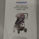 Baby Stroller, 2-in-1 Reversible Toddler Seat with Basket Mode, Foldable Infant Stroller with Canopy, One Button Brake, Adjustable Handle, Newborn Pushchair (Gray) (Grey)