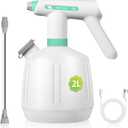 Uten Cordless Electric Sprayer - 2L Rechargeable Electric Spray Bottle, Power Display, Extended Nozzle for Hard-to-Reach Areas, Multi-Use for Cleaning, Watering, Disinfecting