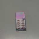 BTArtbox Press On Nails Almond - Short Soft Gel Fake Nails with Nail Glue, Opaque Reusable Stick On Nails in 16 Sizes - 32 Nail Kit, Falling Star Cat Eye