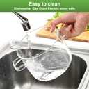 Glass Pots for Cooking on Stove, 1.5L/50OZ Simmer Pot with Lid,High Borosilicate, Heat-Resistant Safety Glass Pot for Stove, Suitable for Pasta, Soup, Milk, Fruit, Tea