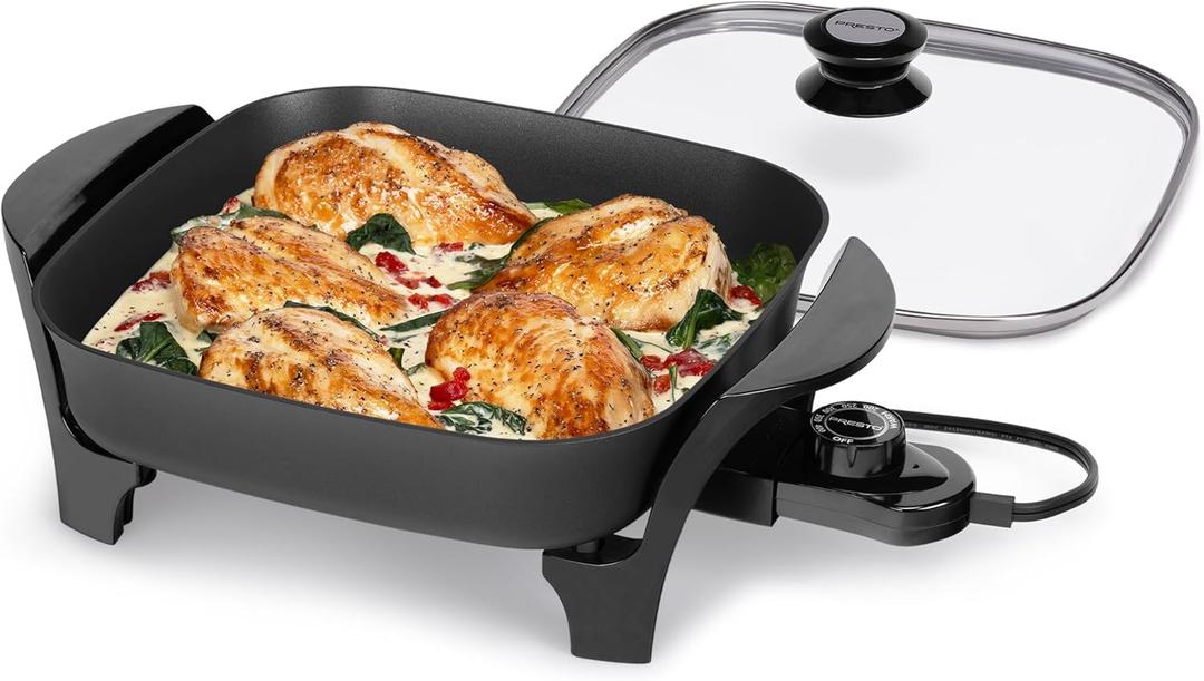 Presto 06626 11 inch Electric Skillet w/glass lid