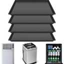 22'' x 21''Mini Fridge Drip Pan, Large Drip Tray, Portable AC Drip Pan, Under Washer Pan, Dishwasher Pan, Oil Drain Pans for Changing Oil (4 PCS)