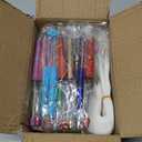 150 Pieces DIY Beadable Pen Kit – 50 Plastic Ballpoint Pens with Refills & Bags, Beads Not Included – School Supplies, Office Accessories & Craft Gifts for Students & Teachers (Multicolor)