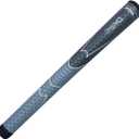 Winn Oversize Dri-Tac Golf Grip - DarkGrey/SilverGrey, Rubber, Non-Slip, Cushioned, Moisture-Wicking, Shock Absorption, AVS Technology, 1/8" Oversize, 12" x 1" - Golf Club Grips