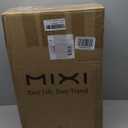 mixi Large Capacity Expandable Carry On Luggage Airline Approved 20'' Lightweight Luggage Wide Handle PC Hardshell Suitcases with Spinner Wheels & TSA Lock, Lark Yellow