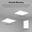 Metalux MMS Multi-Mount 1x2 LED Panel Ceiling Light with 5 CCT and Lumen Select, 0-10V Dimming, Surface Mount, Recessed, Suspended, Wall Mount, 90 CRI - 12MMS-L3C5-UNV