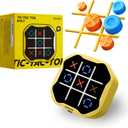 GiiKER Tic Tac Toe Bolt Game, Original 3-in-1 Handheld Games, Portable Travel Games for Car Ride, Toys Gift Idea for Kids and Adults, Stocking Stuffers Birthday Gifts for Boys Girls - Yellow