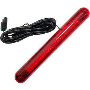 CYDZSW Third Brake Light Assembly 12V Universal,3rd Brake Lights Bar 24 LED,Stop Light Lamp Strip,Camper Shell Trailer Cargo High Mount Brake Light(Red)