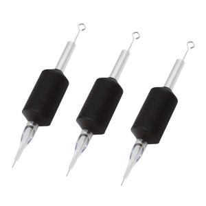 Needlehouse 1inch (25mm) Tattoo Needles Tube Combo 20pcs 1203RL Disposable Tattoo Needles Tube Grips Round Liner (1203RL)