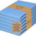 Urban Villa Kitchen Towels Waffle Dish Towels for Kitchen Sky Blue Color Set of 6 Over Sized 18x28 Inches Kitchen Towels Highly Absorbent 100% Cotton Kitchen Hand Tea Towels Dish Cloths